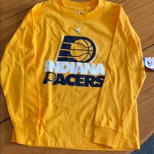 Indiana Pacers longsleeve tee child large NEW
